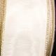 Gold Wire Edge Symphony Moire 2 Inch 11 Yards  White