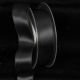Wired Double Face Satin    #5 1 Inch  22 Yards Black