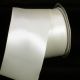 Wired Double Face Satin   #40 2 3/4in  22 Yards Pearl