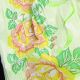 Printed Paper Semi Crush Rose 4 Inch 25 Yards Yellow/green