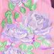 Printed Paper Semi Crush Rose 4 Inch 25 Yards Violet/pink
