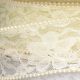 Pearled Wire Edge Lace 4 Inch  20 Yards Cream Lace