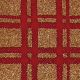 Wired Gold Edge Velvet Plaid 2 Inch  20 Yards Red