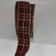 Wired Velvet X-mas Present 2 inch by 20 yards Bordeaux