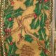 Wired Cotton Print  Evergreen 4 Inch  20 Yards Gold
