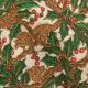 Wired Cotton Print  Evergreen 2 Inch  20 Yards White