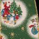 Wire Edge Print Winter Village 3 Inch 20 Yards  Hunter