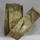 Crinkled Wire Edge Fabric Lame 2 inch by 20 yards Antique Gold