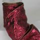 Crinkled Wire Edge Fabric Lame 6 inch by 20 yards Burgundy