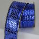 Wire Edge Fabric Bright Night 3 inch by 20 yards Saphire Blue
