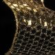 Wire Edge Fabric Bright Night 6 Inch 20 Yards  Gold