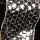 Wire Edge Fabric Bright Night 6 Inch 20 Yards  Silver