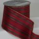 Wire Edge Holiday Stripes 4 inch by 20 yards Red