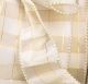 Wire Edge Taffeta With Gold & Pearls 2 Inch 20 Yards Cream/Gold