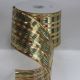 Wire Edge Semi Sheer Gold Dream 4 inch by 20 yards Gold