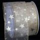 Wire Edge Sheer Milky Way 3 Inch 20 Yards  Gold
