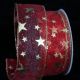 Wire Edge Sheer  Milky Way 2 Inch 20 Yards  Red