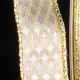 Gold Wire Edge Taffeta 1 Inch 20 Yards  Gold Diamond