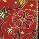 Wired Cotton Print Stars & Bows 2.5 Inch 20 Yards Red