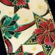 Wired Cotton Print Stars & bows 2.5 Inch 20 Yards Ivory