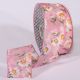 Wire Edge Sheer Fresh Summer Flowers 2 Inch 20 Yards  Pink