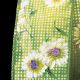 Wire Edge Sheer Fresh Summer Flowers 2 Inch 20 Yards  Green