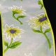 Wire Edge Sheer Wavy Daisy 3 Inch 20 Yards  Light Yellow