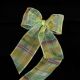 Wired Edge Sheer Wavy Plaid Ribbon Johnny 2 inch by 20 yards
