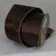 Wired Metallic Edge Satin 3 inch by 20 yards Brown/Gold