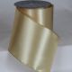 Wired Metallic Edge Satin 6 inch by 20 yards Gold/Gold