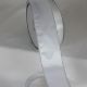 Wired Metallic Edge Satin 2 inch by 20 yards White/Silver