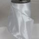 Wired Metallic Edge Satin 6 inch by 20 yards White/Silver