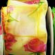 Wire Edge Sheer Roses 3 Inch  20 Yards Yellow/mauve