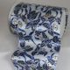 Wired Satin Holiday X-mas Bells Print 6 inch by 20 yards Silver