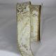 Wired Velvet Print Poinsettia 2 Inch 20 Yards   Ivory