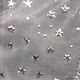 Wired Sheer Mini Stars 1 Inch 20 Yards Silver Grey