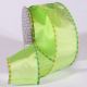 Wired Sheer Summer Check Edge 2.5 Inch 20 Yards Green Yellow