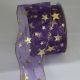Wire Edge Sheer Milky Way 3 inch by 20 yards Purple