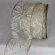 Wired Sheer Elegant Poinsettia 3 inch by 20 yards Ivory/Gold
