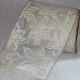 Wired Sheer Elegant Poinsettia 6 inch by 20 yards Ivory/Gold