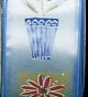 Wired Satin Potted Flower 2.5 Inch 20 Yards Light Blue