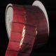 Wired Woven Taffeta Gold Link 2.5 Inch 27 Yard Scarlet/burgundy