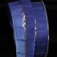 Wired Woven Taffeta Gold Link 1.5 Inch 27 Yard Blue/navy