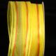 Wired Semi Sheer Alisha 1.5 Inch 27 Yard Yellow/orange