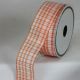 Wired Taffeta Farmers Check 1.5 Inch 27 Yards  Orange
