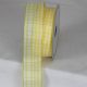 Wired Taffeta Farmers Check 1.5 Inch 27 Yards  Yellow