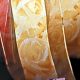 Wired Satin Organza  Rose 2.5 Inch 27 Yard Golden Cream
