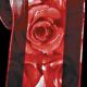 Wired Satin Organza  Rose 2.5 Inch 27 Yards  Red