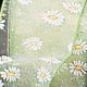 Wired Sheer Camomile Flowers 3 Inch 20 Yards Light Green