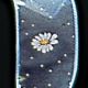 Wired Sheer Camomile Flowers 1.5 Inch 20 Yards Light Blue